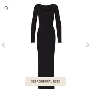 Skims Long Sleeve Lounge Dress